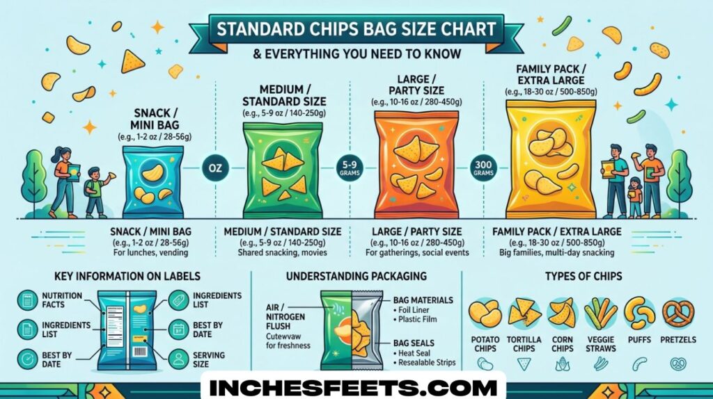 Standard Chips Bag Size