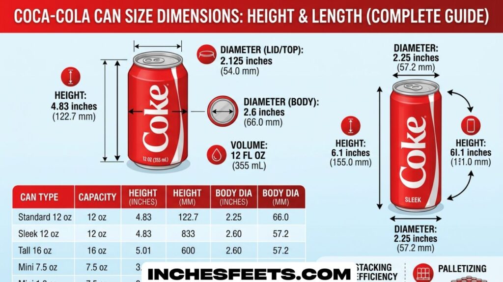 Coke Can Size Dimensions