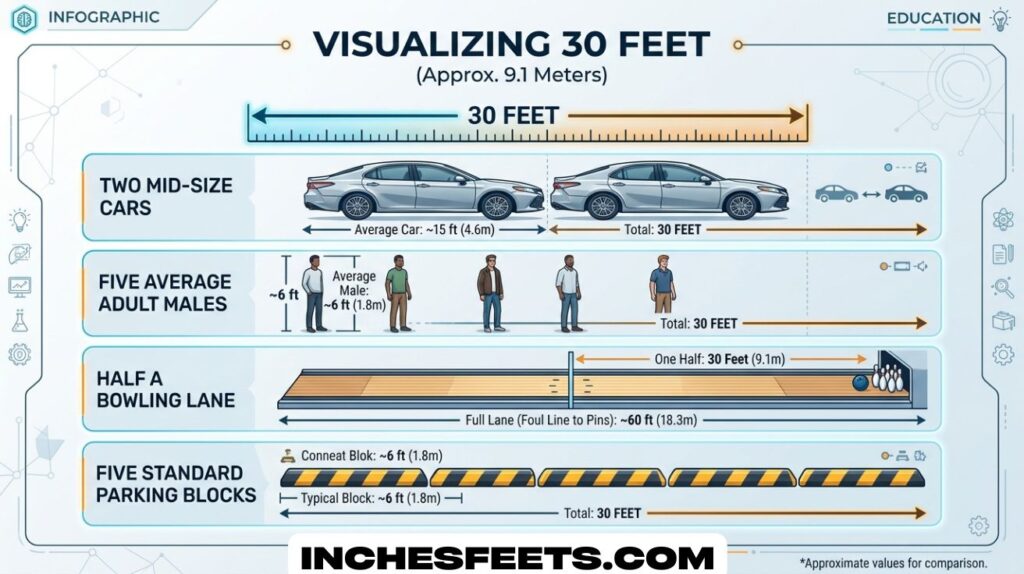 How Long Is 30 Feet