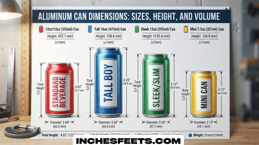 Aluminum Can Dimensions