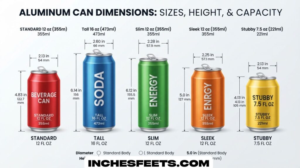 Aluminum Can Dimensions