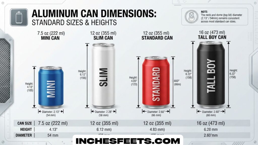 Aluminum Can Dimensions
