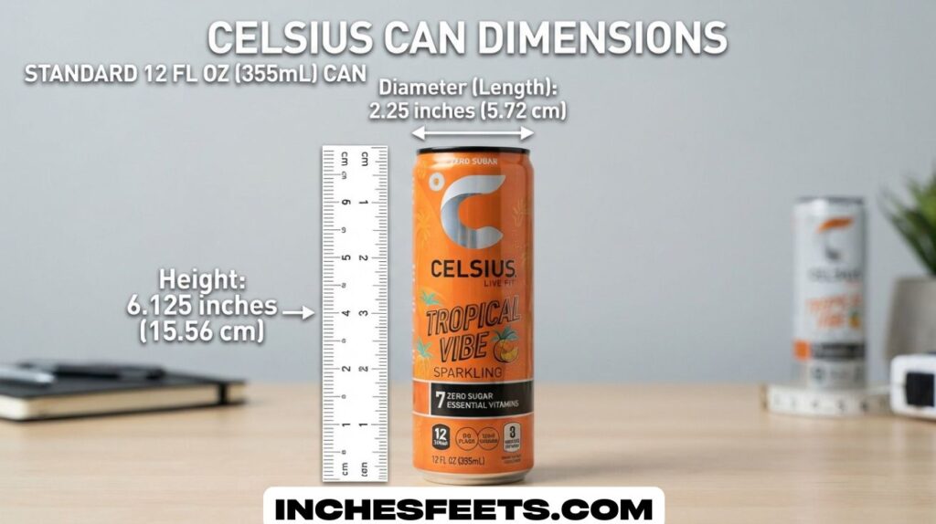 Celsius Can Dimensions