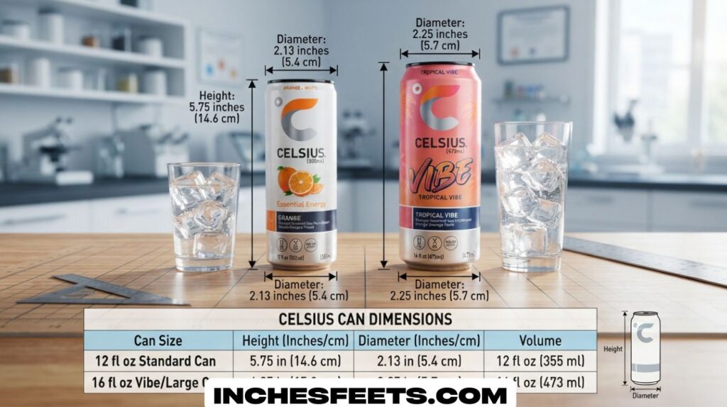 Celsius Can Dimensions