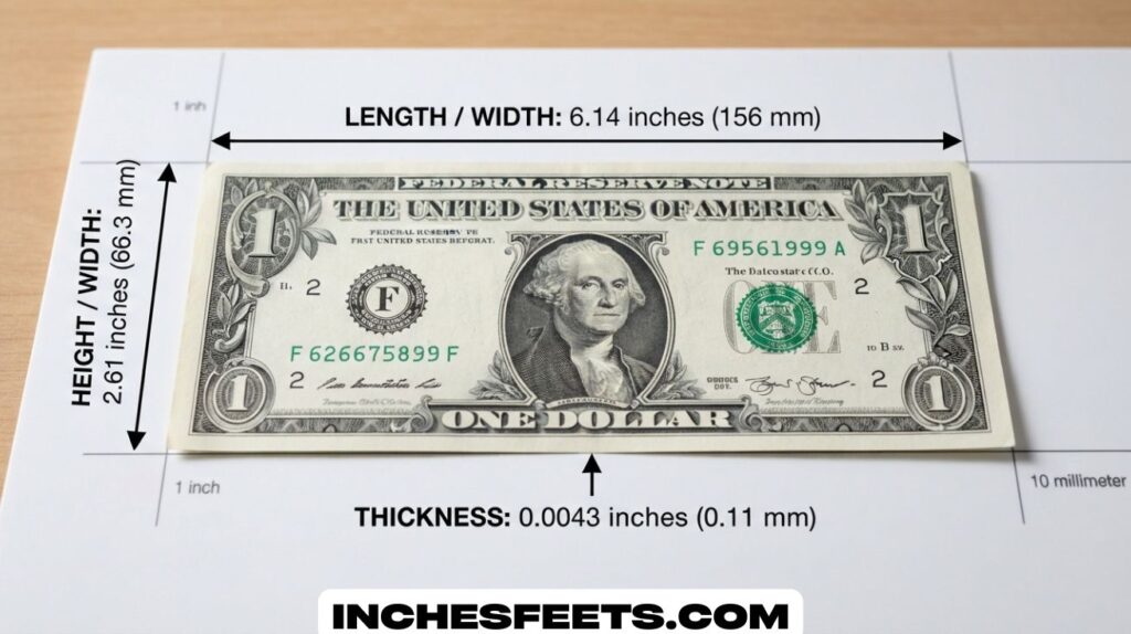 Dollar Bill Dimensions