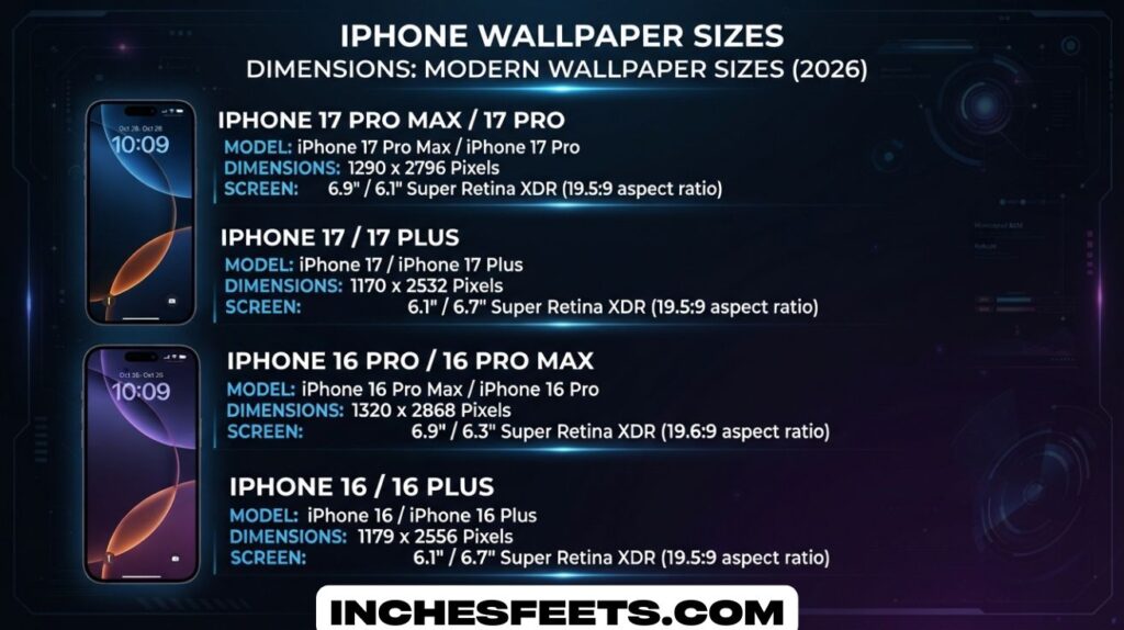 iPhone Wallpaper Sizes Dimensions