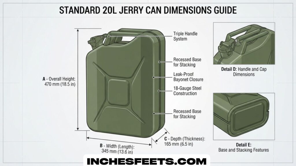 Jerry Can Size Dimensions
