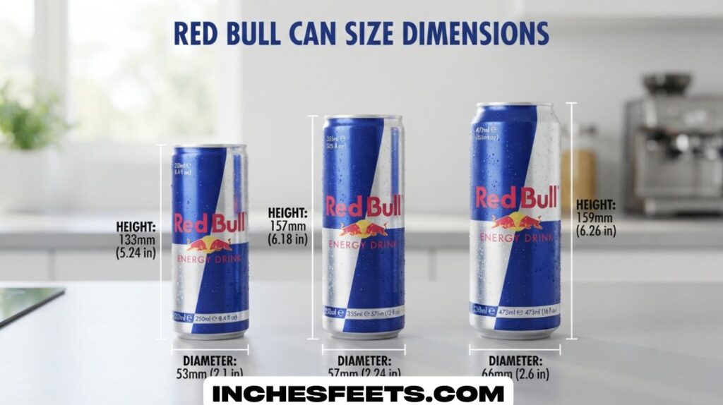 Red Bull Can Size Dimensions