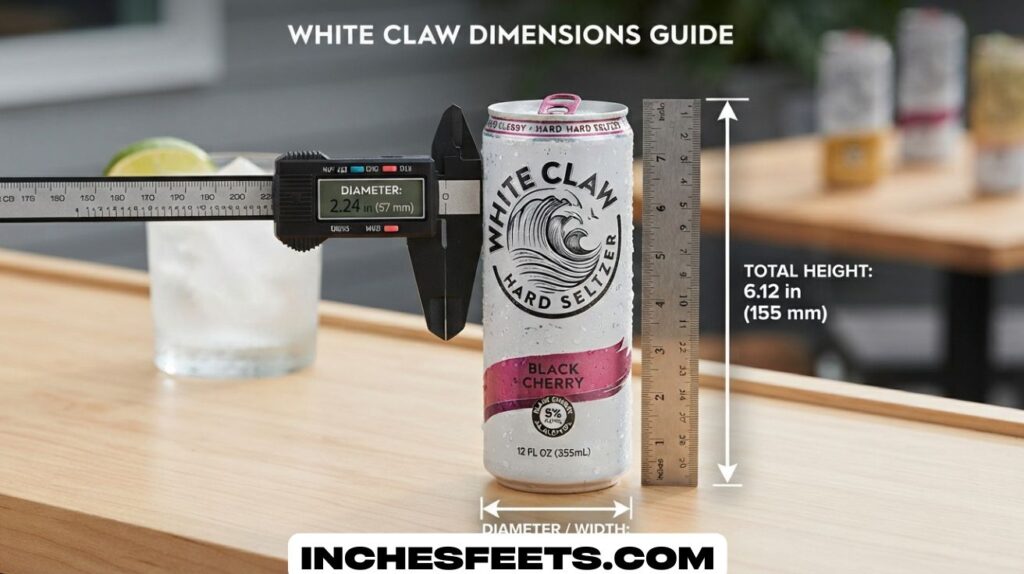 White Claw Can Dimensions