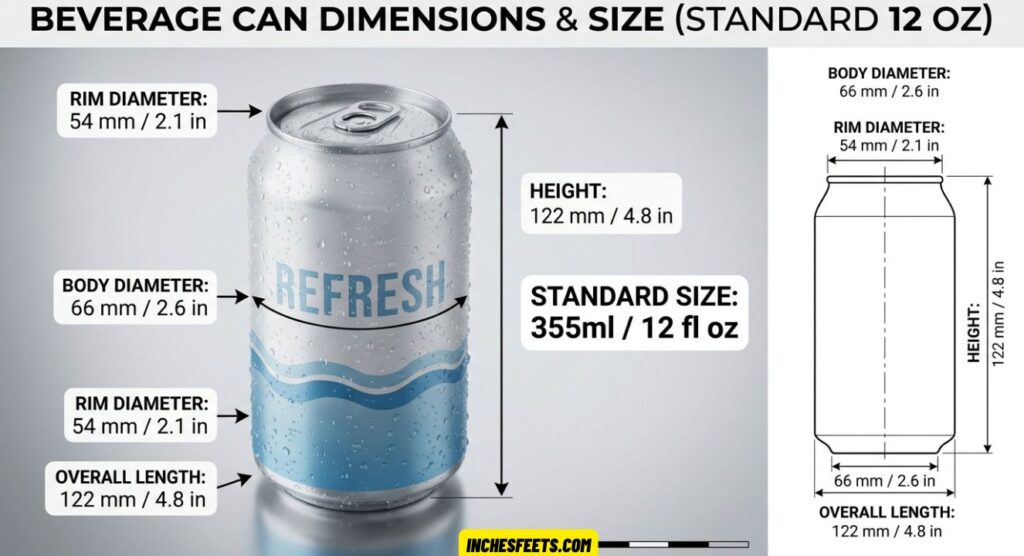 Beverage Can Dimensions