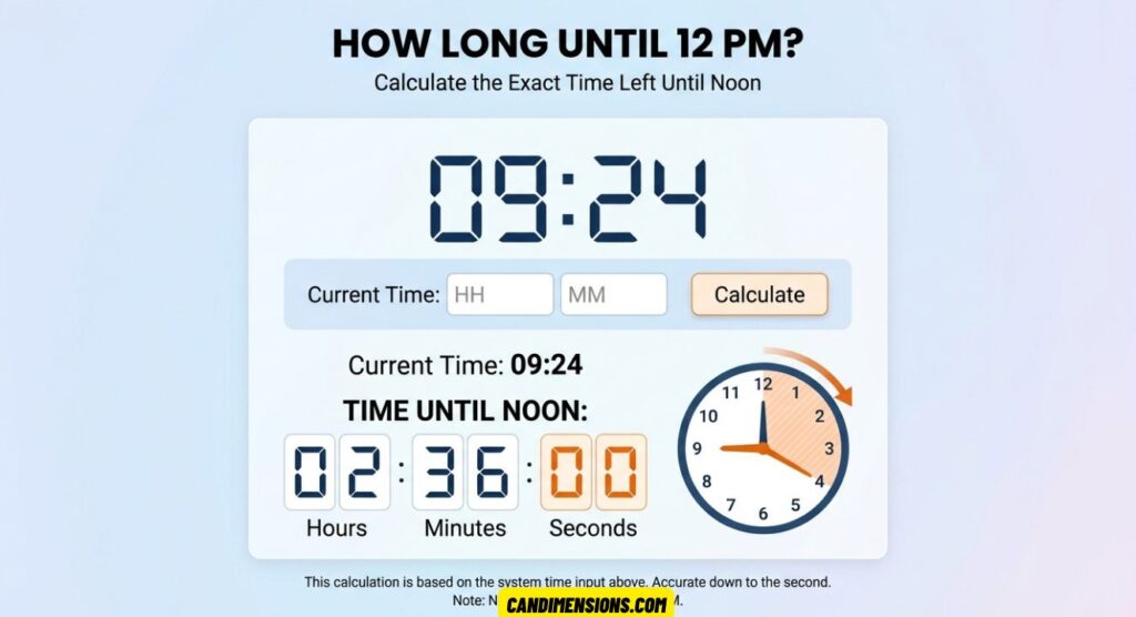 How Long Until 12 PM