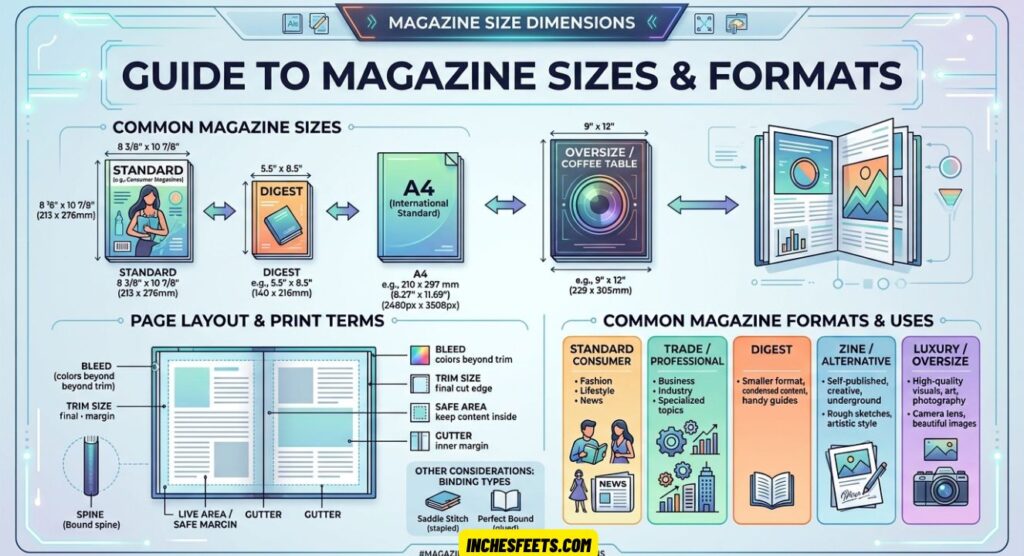 Magazine Size Dimensions
