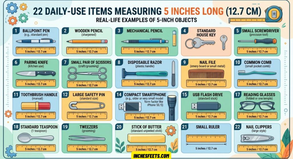 Measuring 5 Inches Long