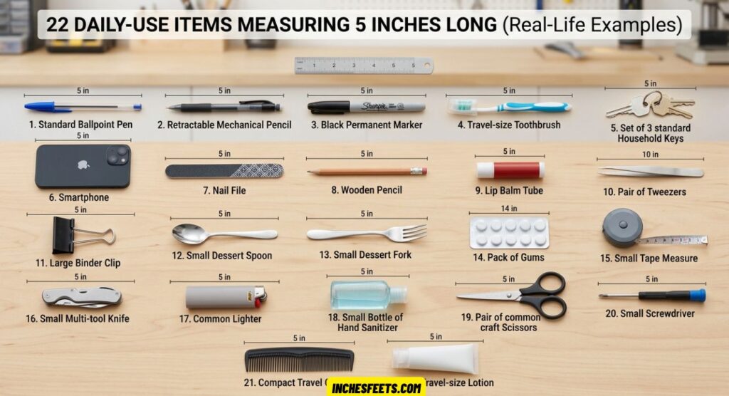 Measuring 5 Inches Long