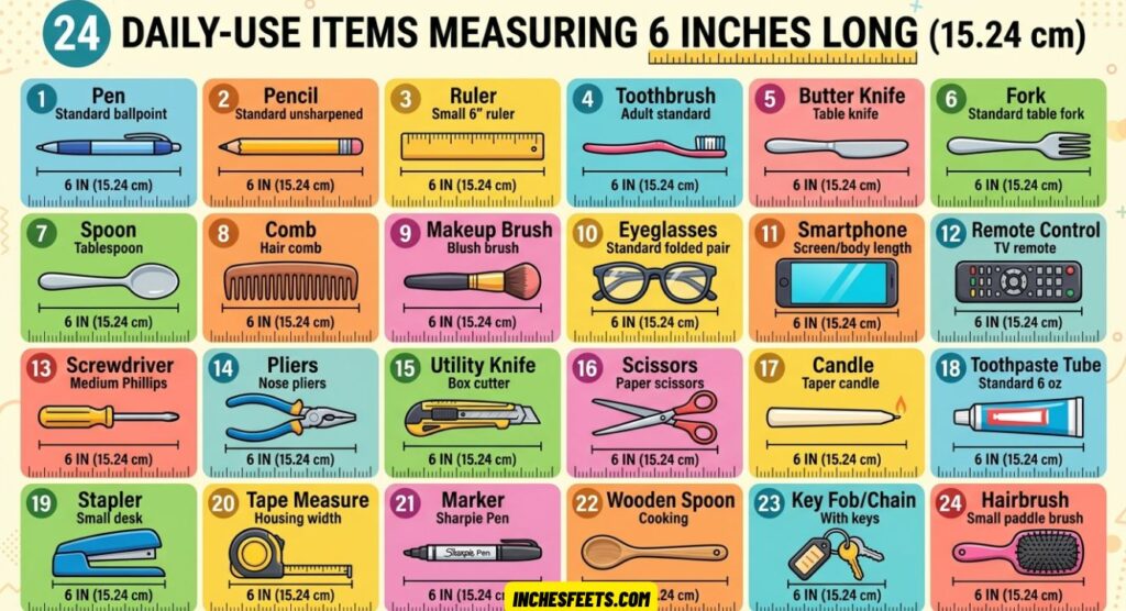 Measuring 6 Inches Long