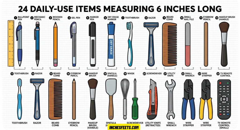 Measuring 6 Inches Long