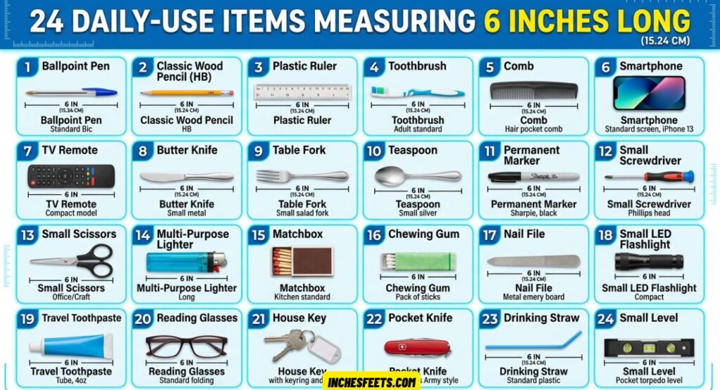 Measuring 6 Inches Long