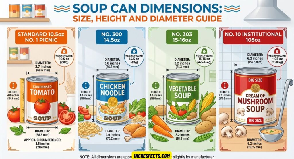 Soup Can Dimensions