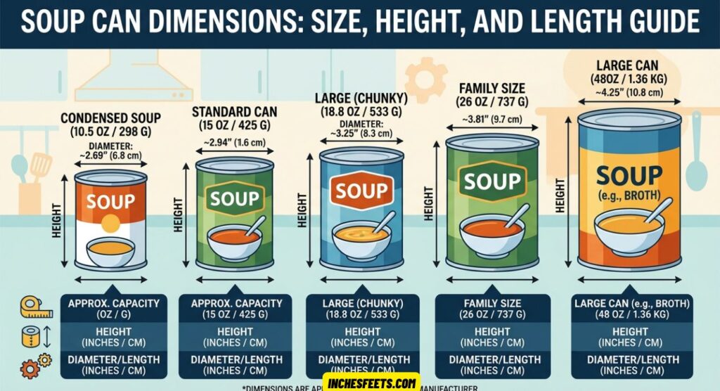 Soup Can Dimensions