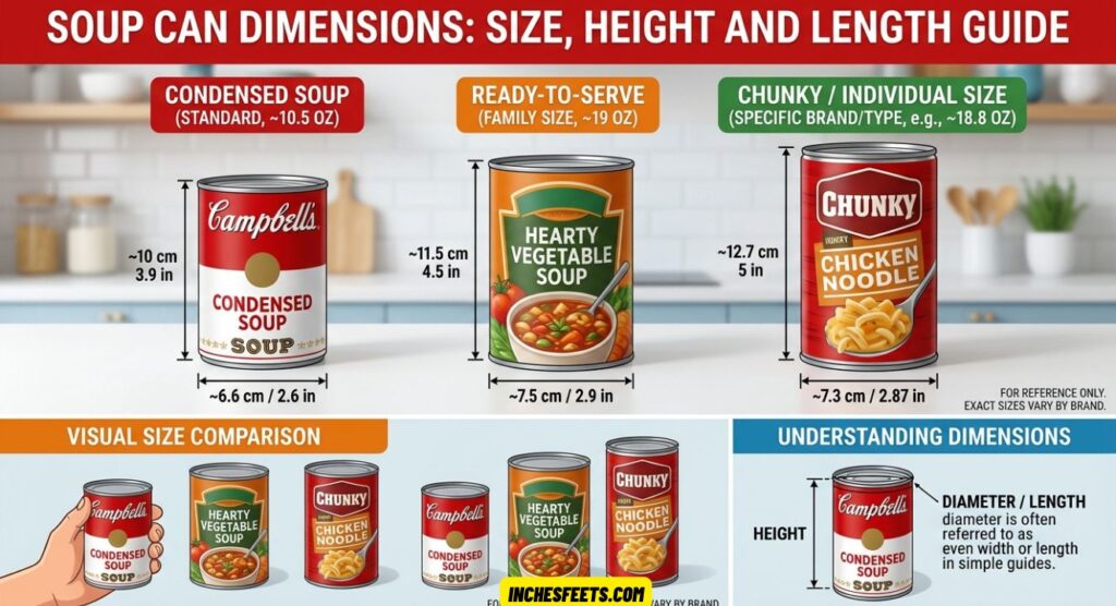Soup Can Dimensions