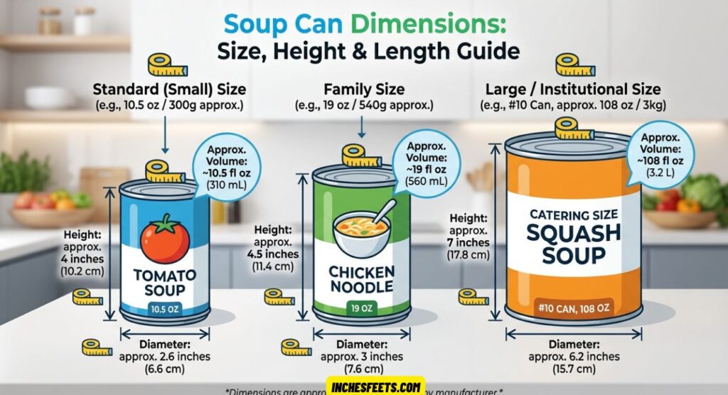 Soup Can Dimensions