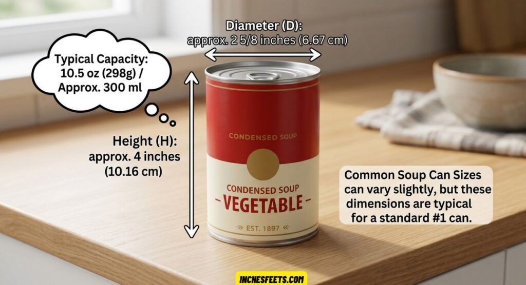 Soup Can Dimensions