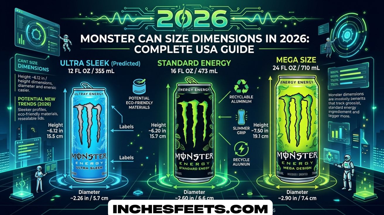 Monster Can Size Dimensions
