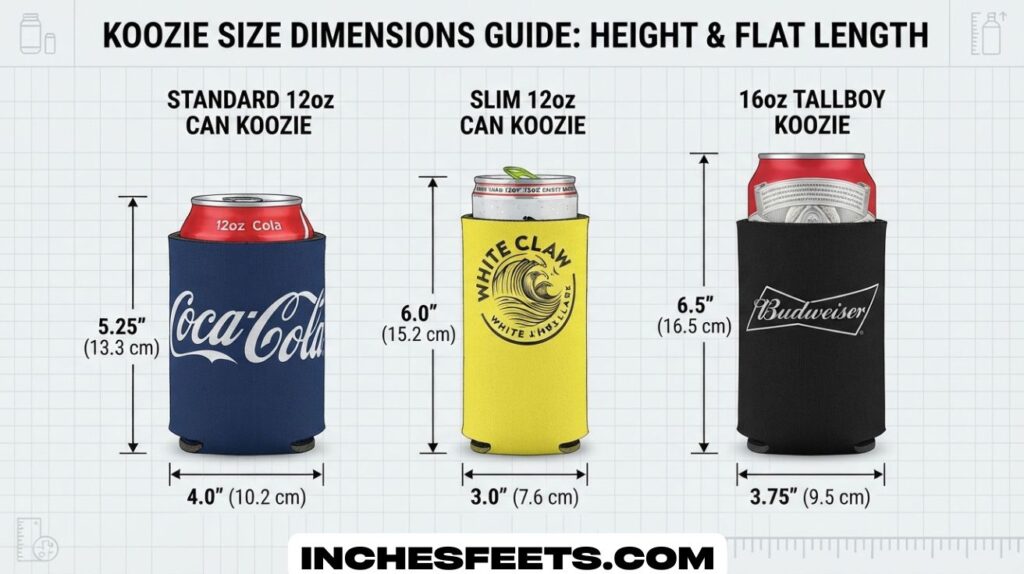 Can Koozie Size Dimensions
