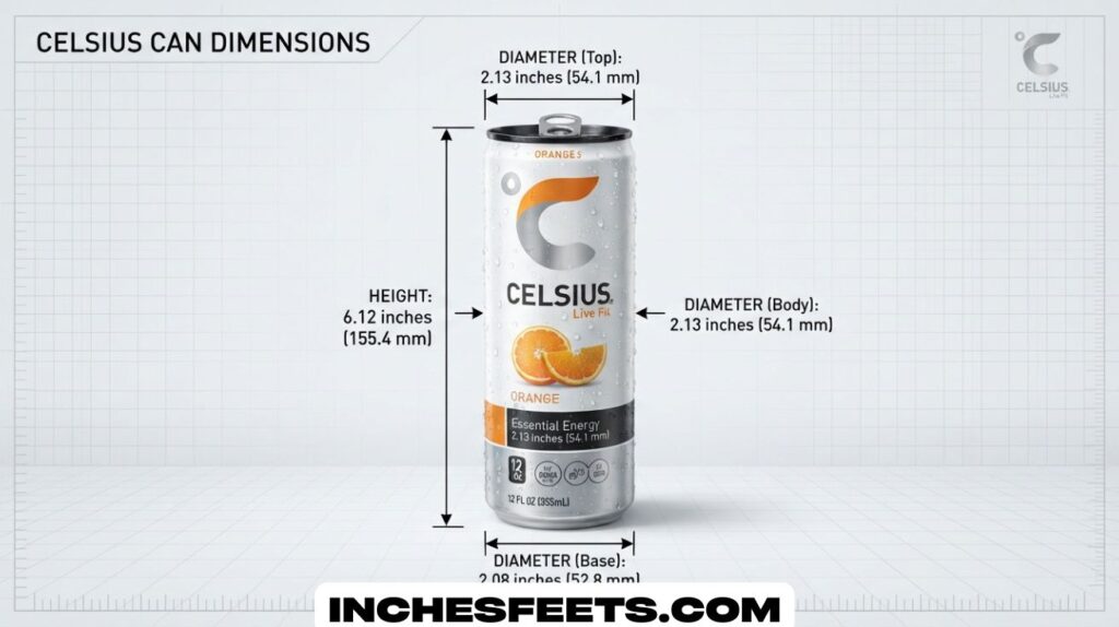 Celsius Can Dimensions