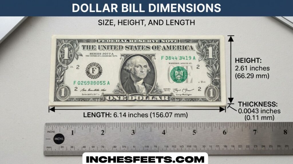 Dollar Bill Dimensions