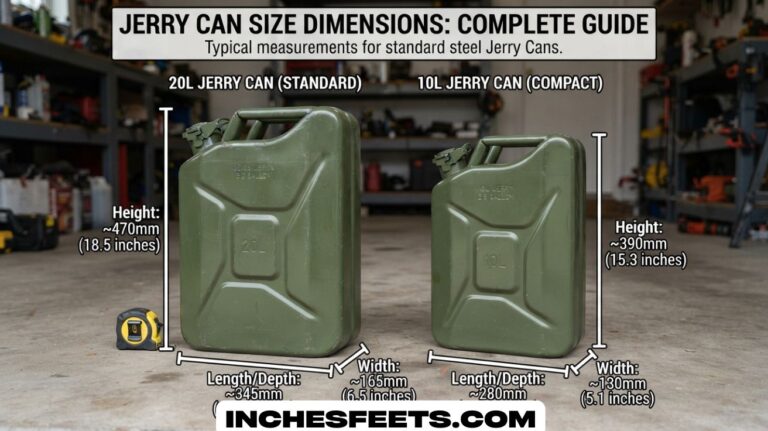 Jerry Can Size Dimensions