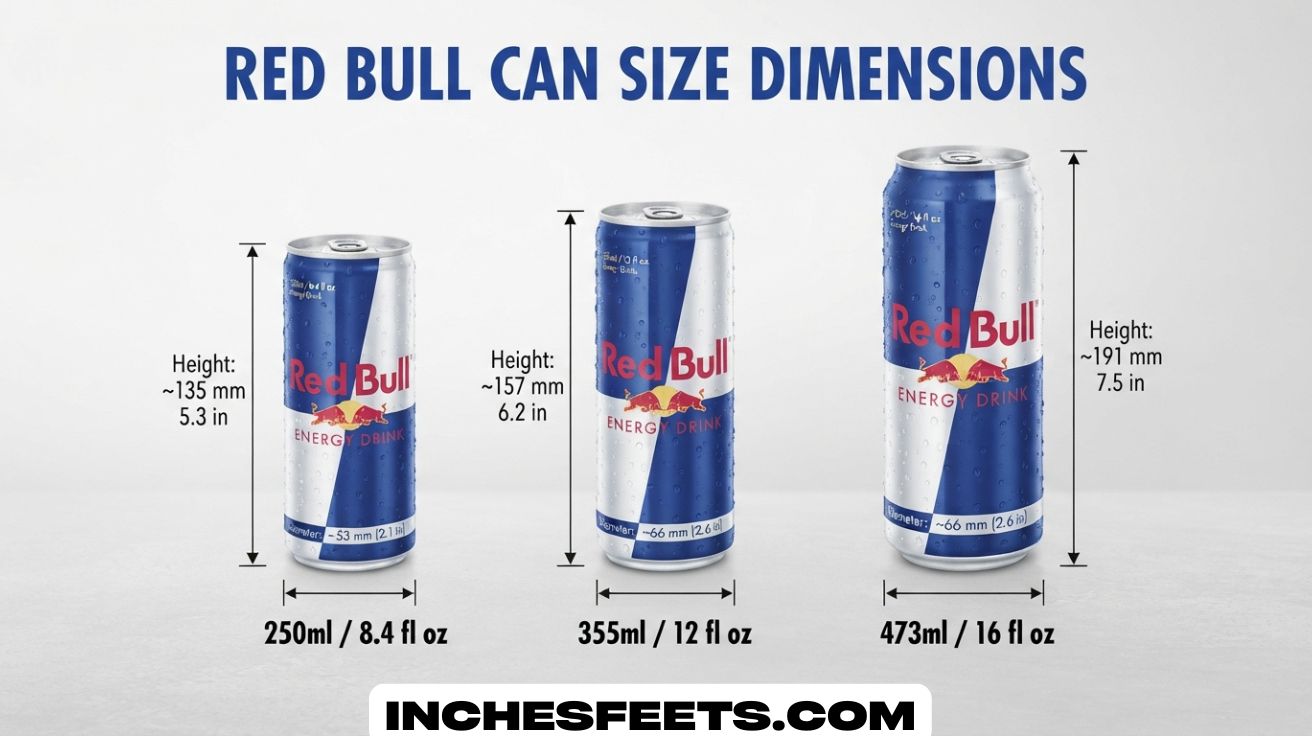 Red Bull Can Size Dimensions
