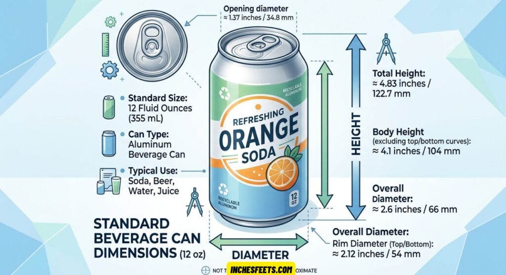 Beverage Can Dimensions