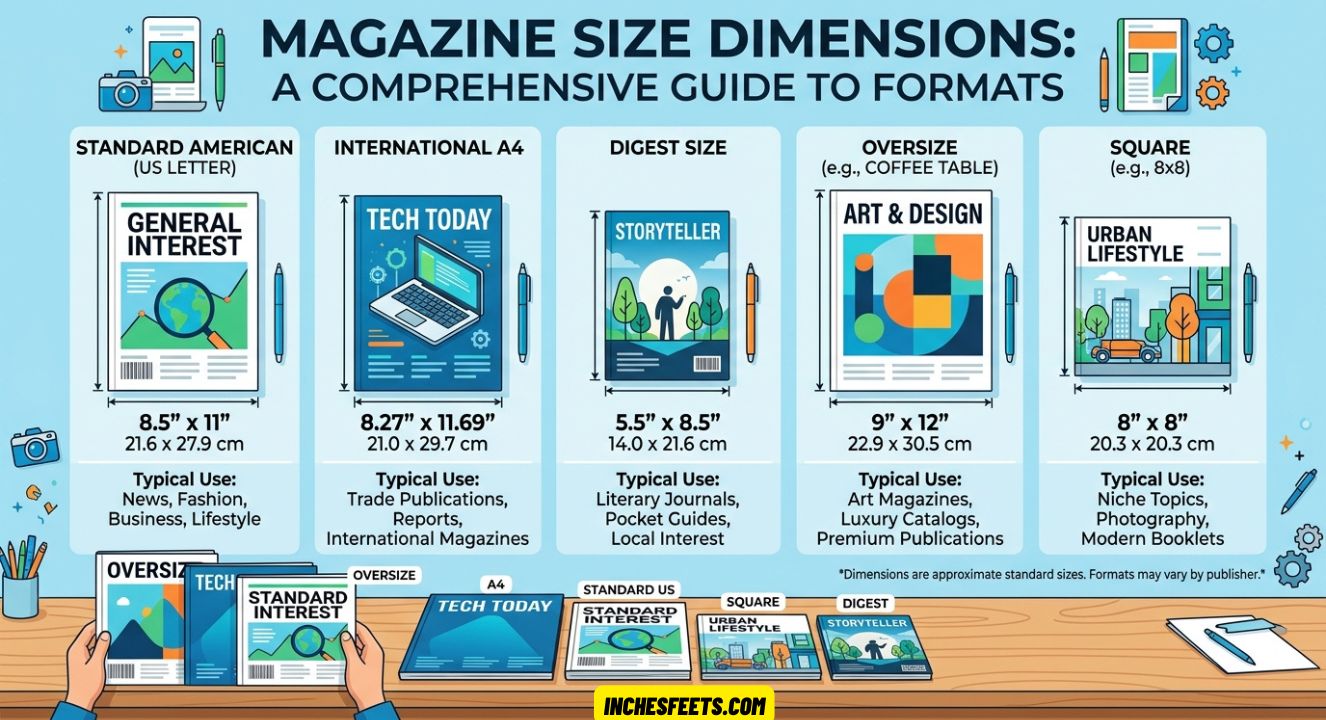 Magazine Size Dimensions