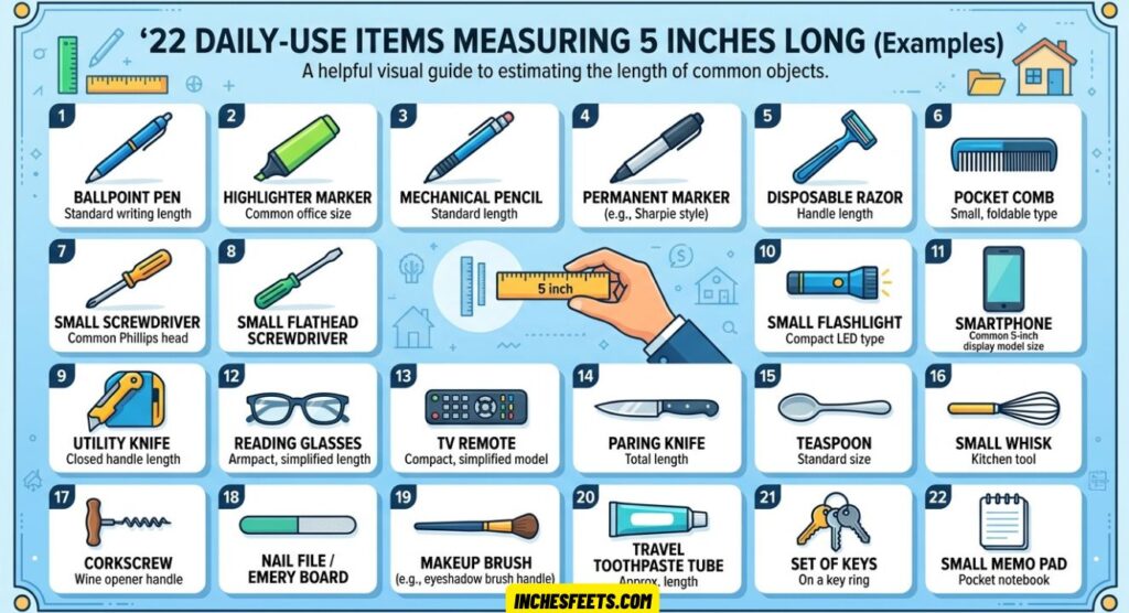 Measuring 5 Inches Long