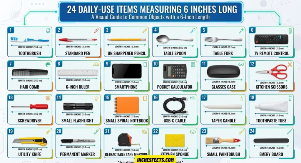 Measuring 6 Inches Long