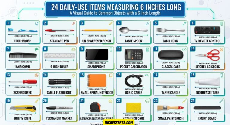 Measuring 6 Inches Long