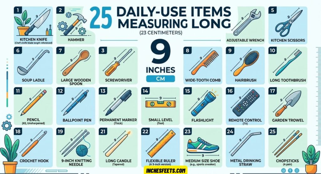 Measuring 9 Inches Long