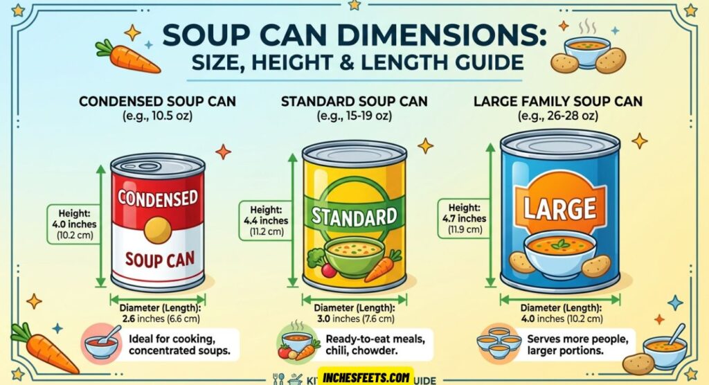 Soup Can Dimensions